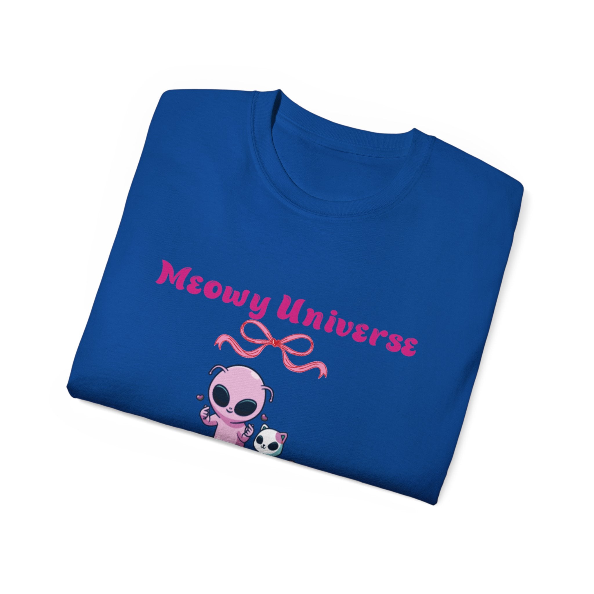 Meowy Universe Unisex Tee - Cute Baby Kitty Sine Birth Shirt