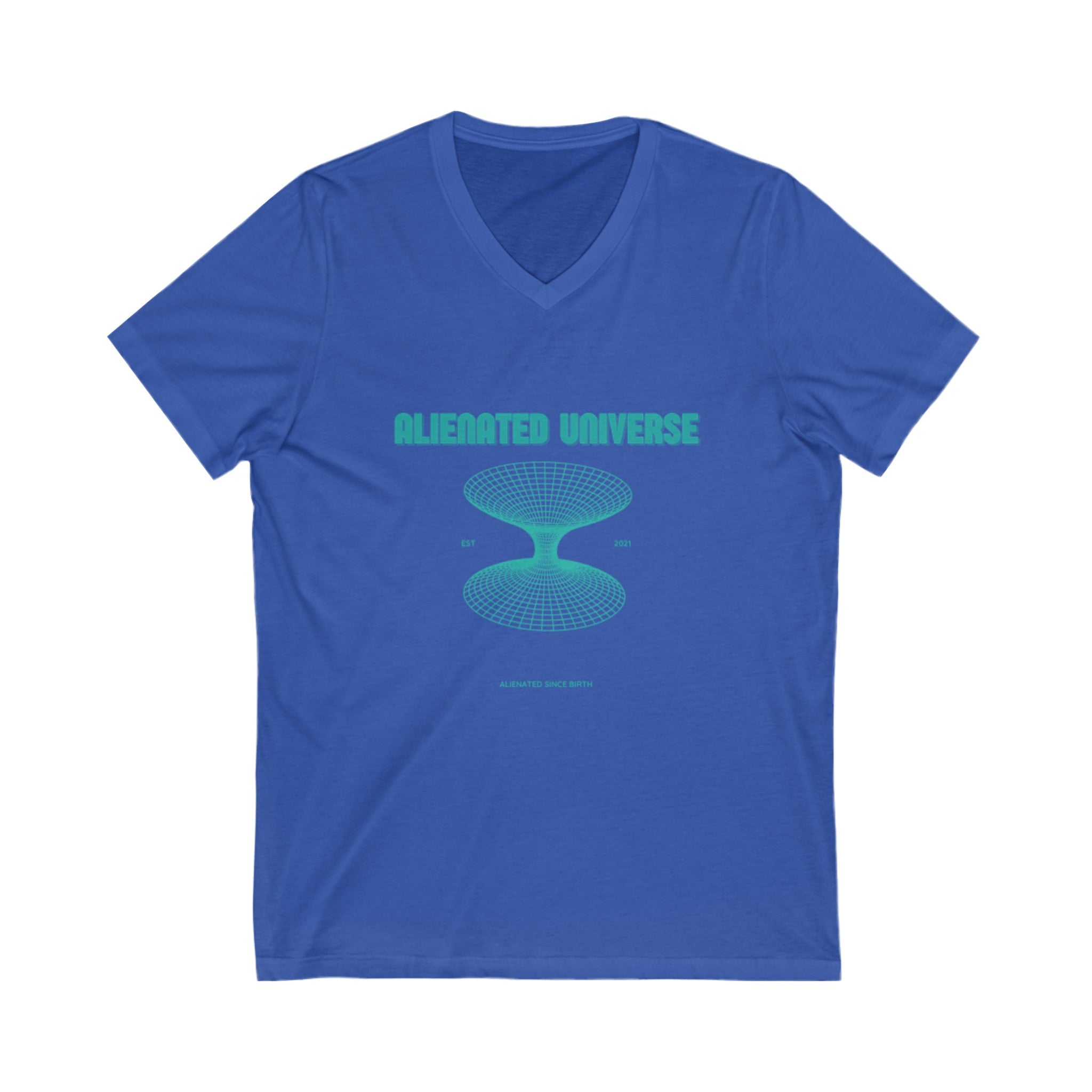 Alienated Universe Unisex Jersey Short Sleeve V-Neck Tee