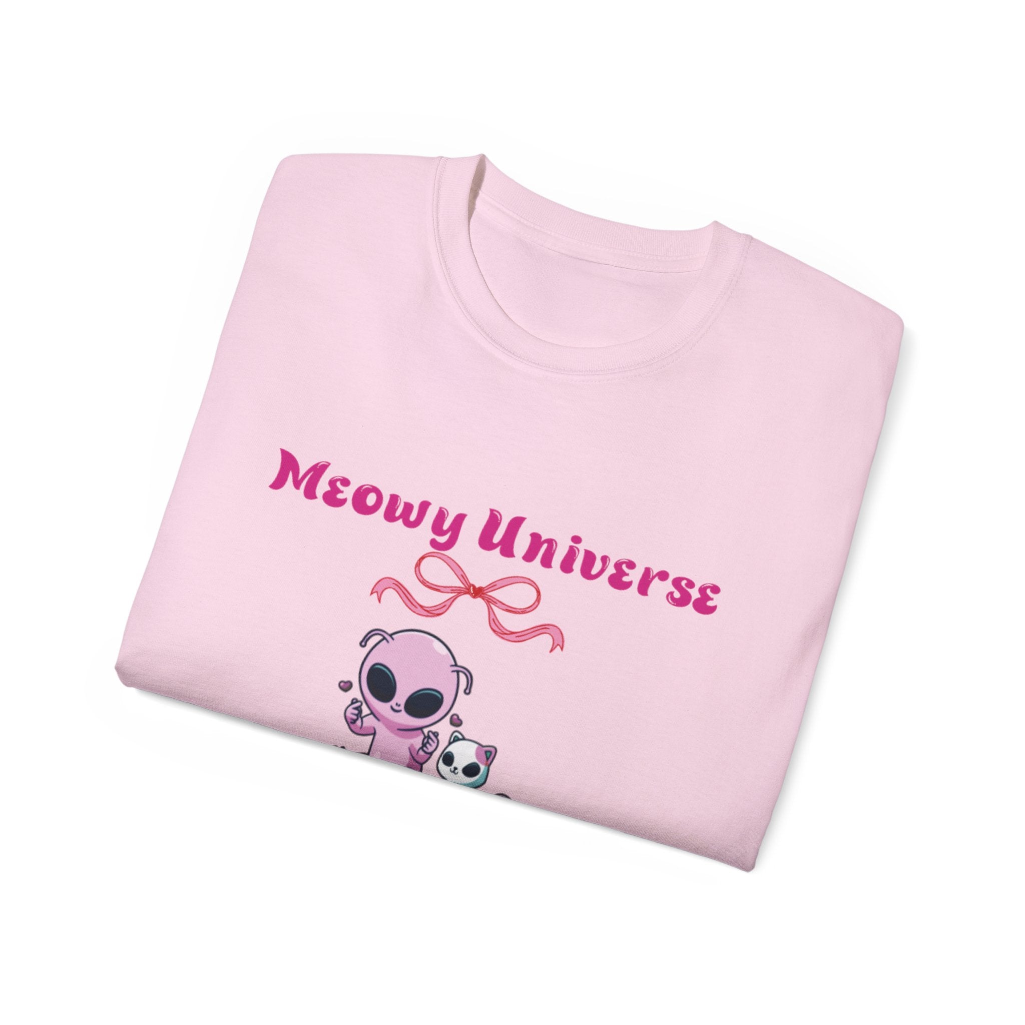 Meowy Universe Unisex Tee - Cute Baby Kitty Sine Birth Shirt