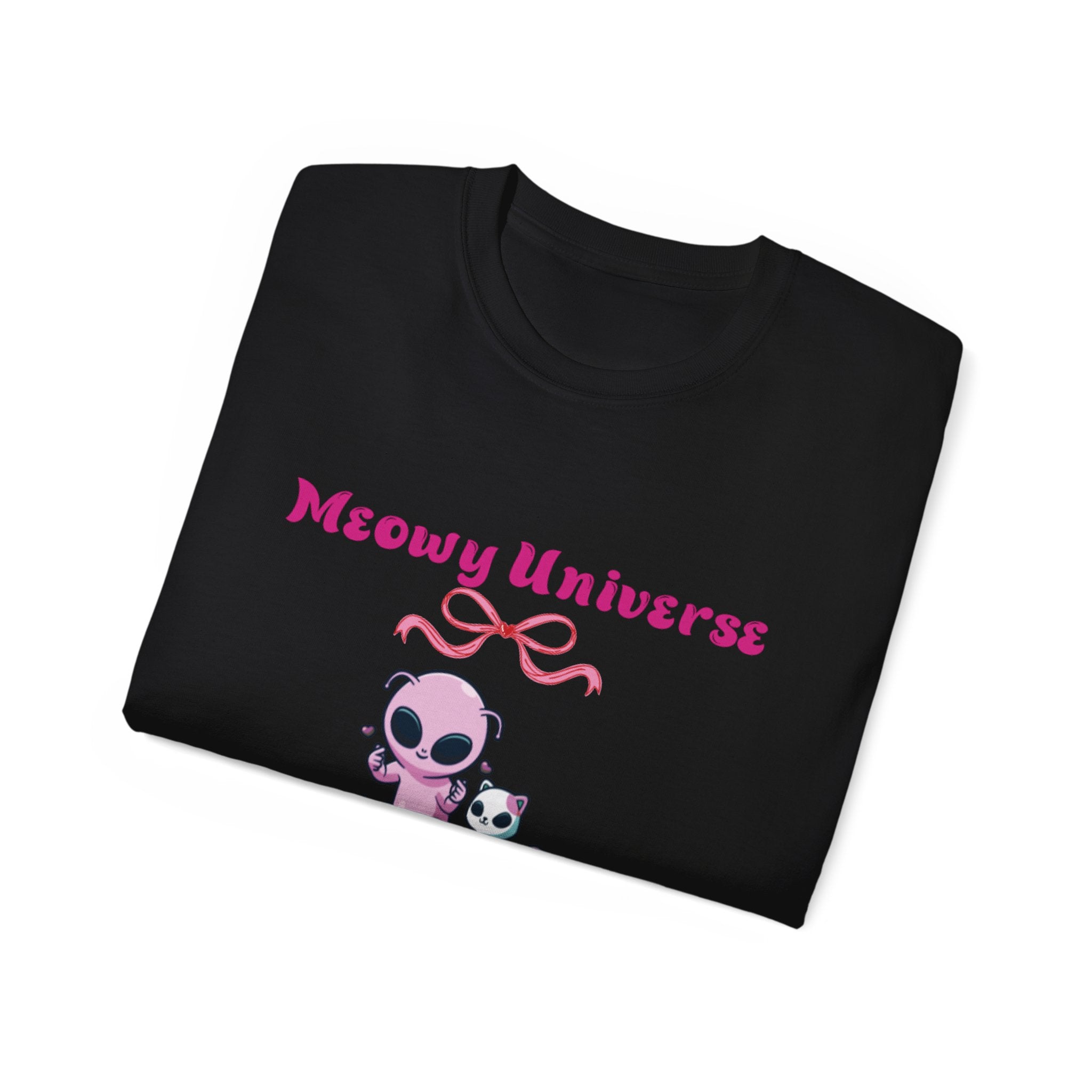 Meowy Universe Unisex Tee - Cute Baby Kitty Sine Birth Shirt