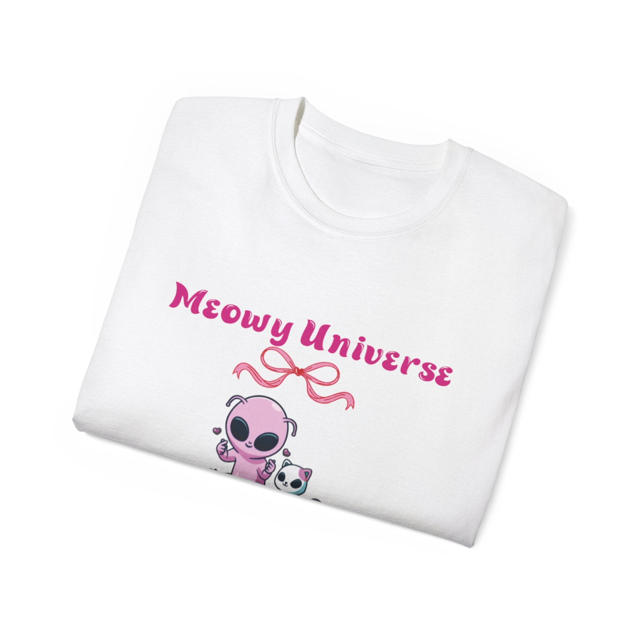 Meowy Universe Unisex Tee - Cute Baby Kitty Sine Birth Shirt