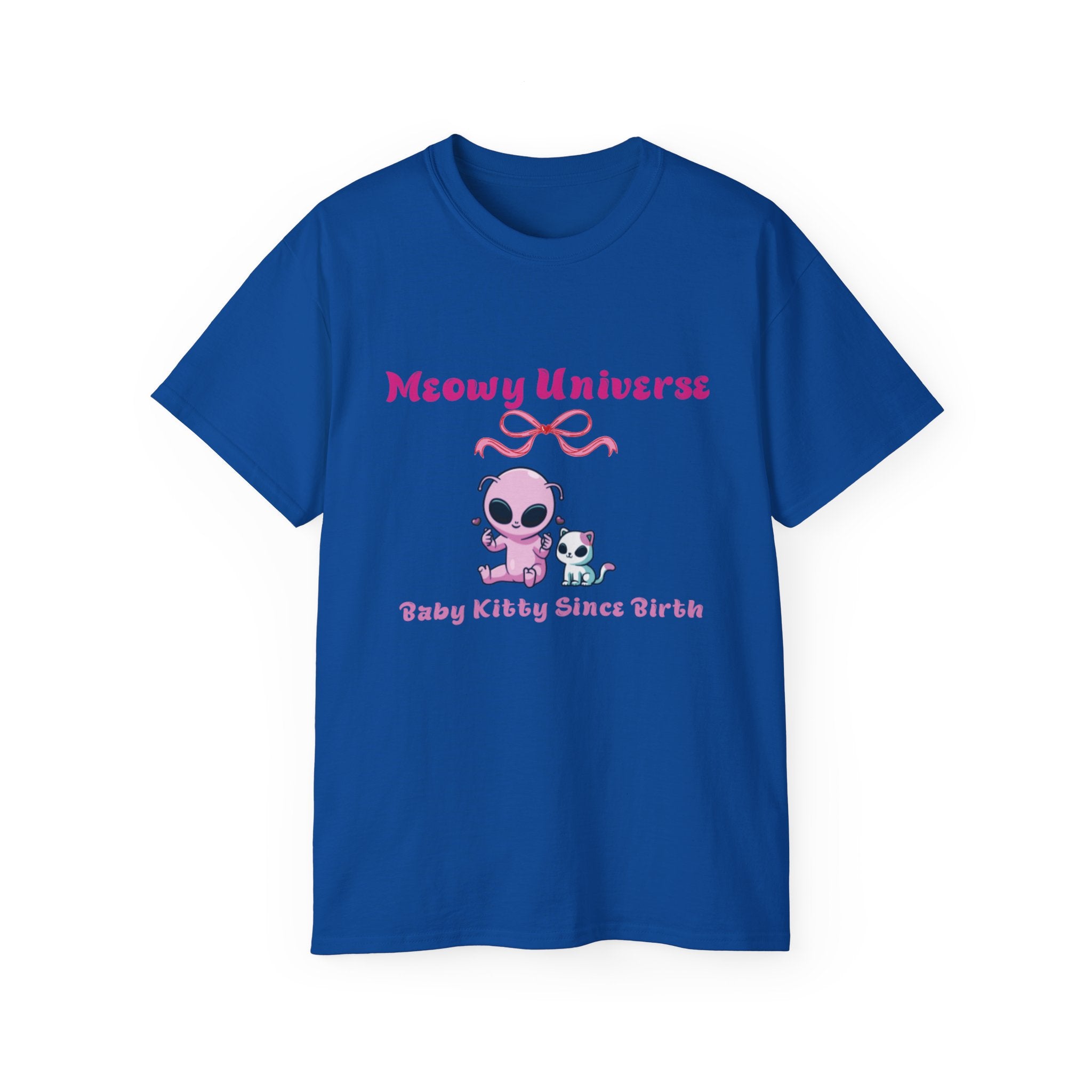 Meowy Universe Unisex Tee - Cute Baby Kitty Sine Birth Shirt