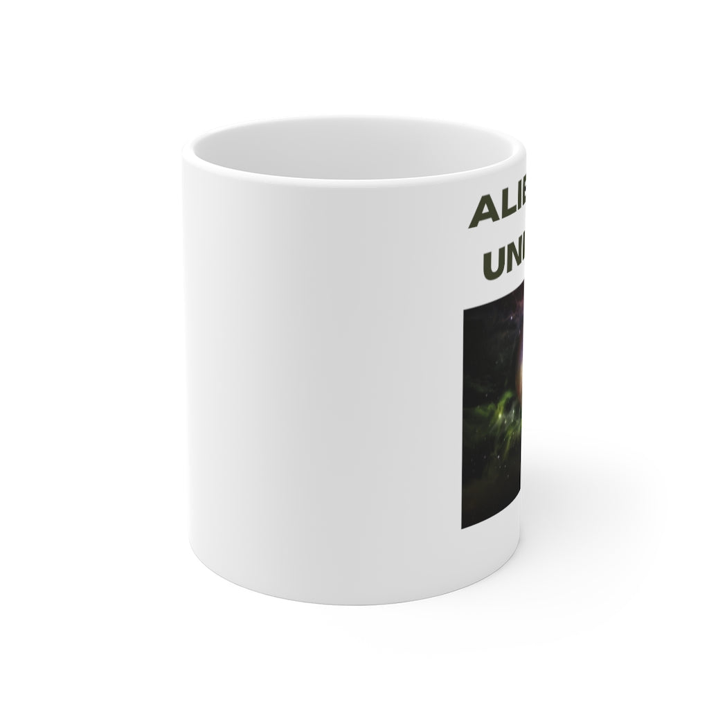 Alienated Universe White Mug 11oz