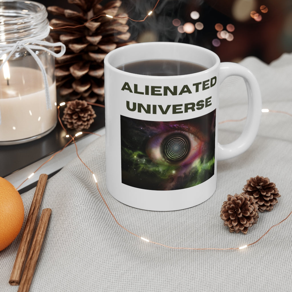 Alienated Universe White Mug 11oz