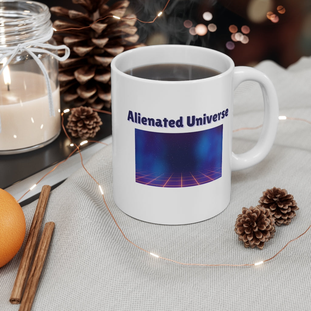 Alienated Universe White Mug 11oz