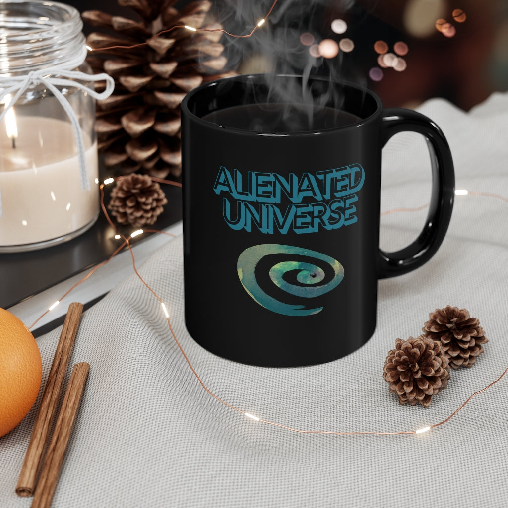 Alienated Universe Black Mug 11oz