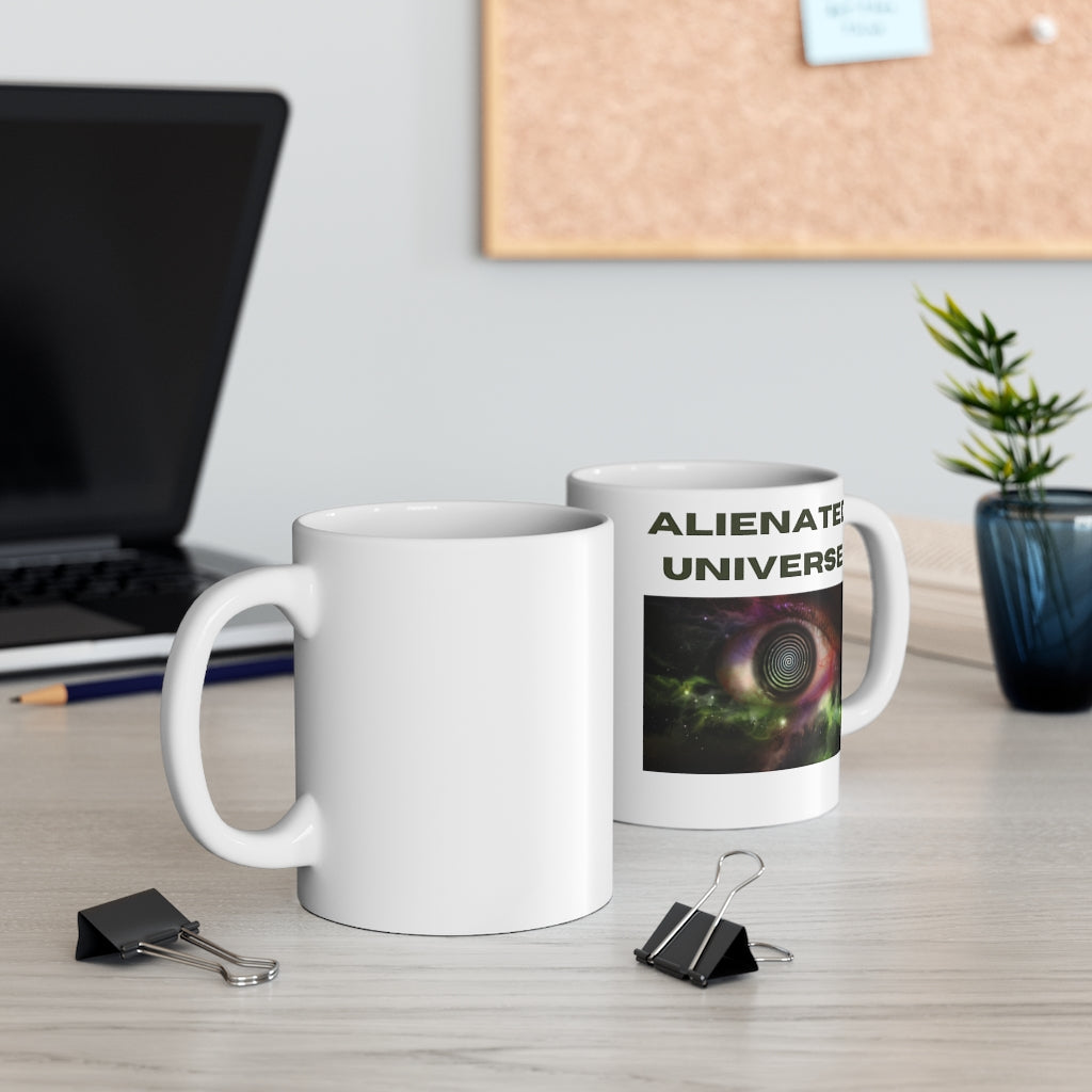 Alienated Universe White Mug 11oz