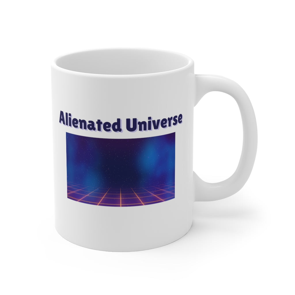 Alienated Universe White Mug 11oz