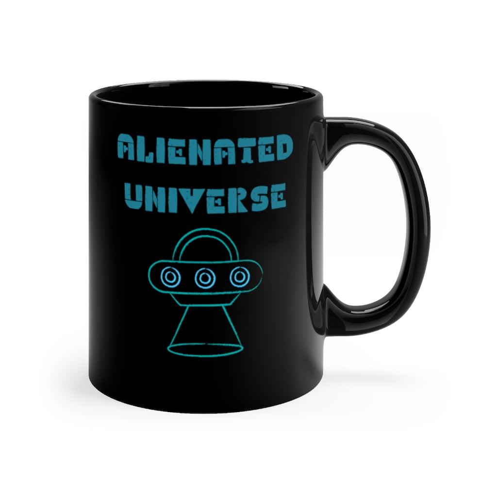 Alienated Universe Black Mug 11oz