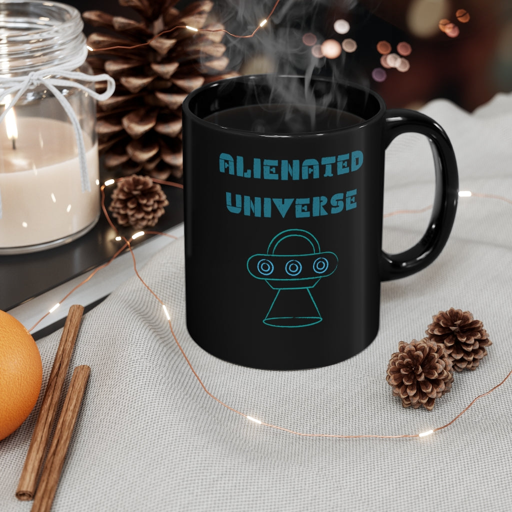 Alienated Universe Black Mug 11oz