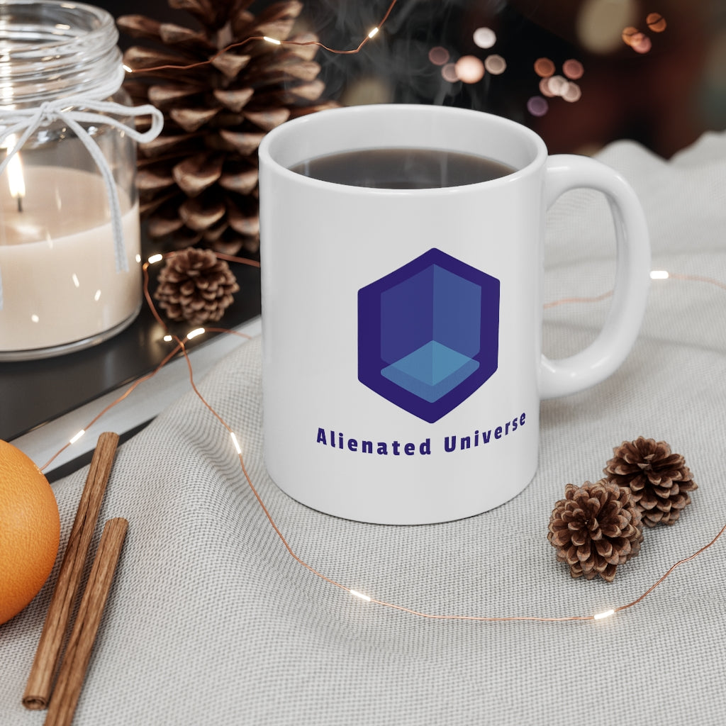 Alienated Universe White Mug 11oz