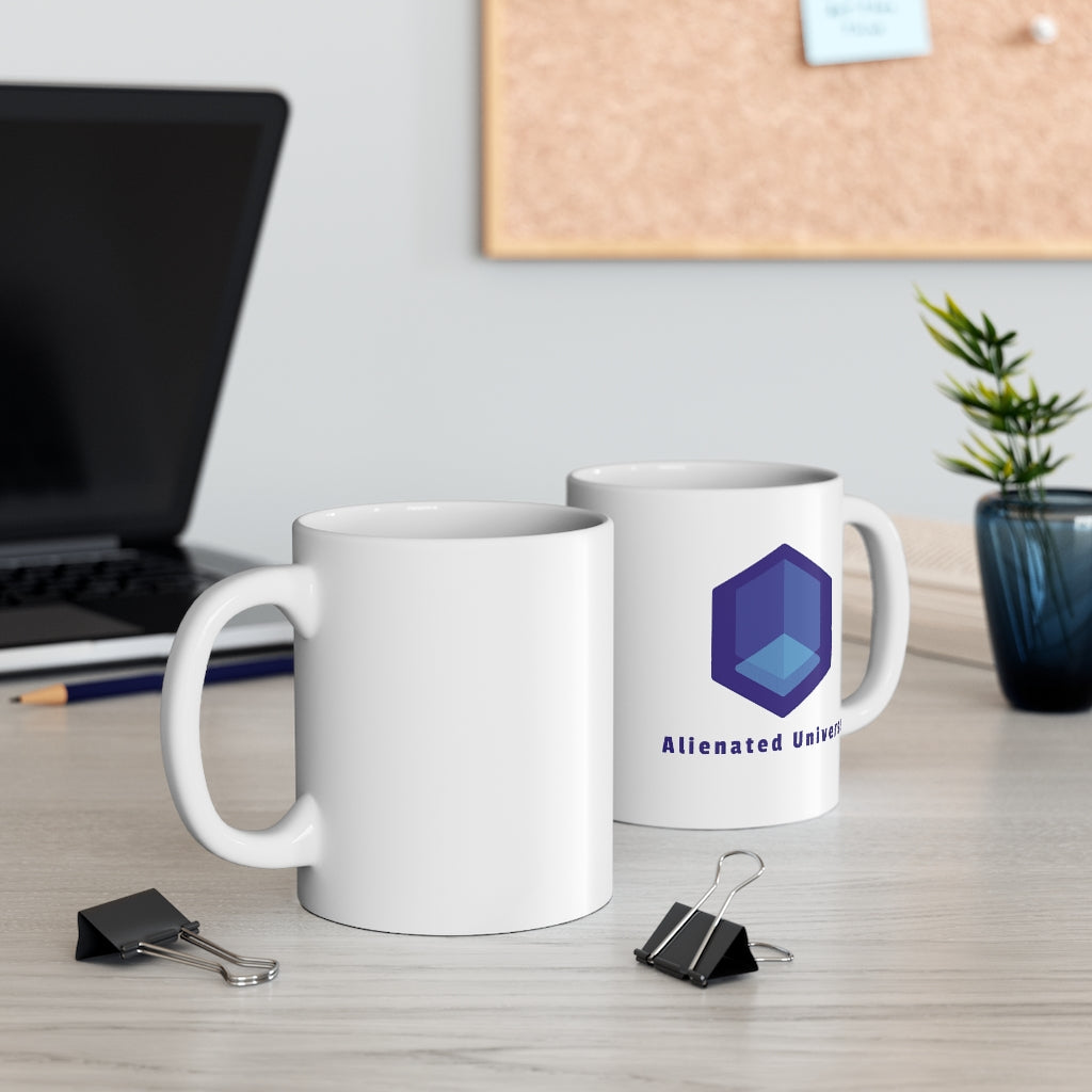 Alienated Universe White Mug 11oz