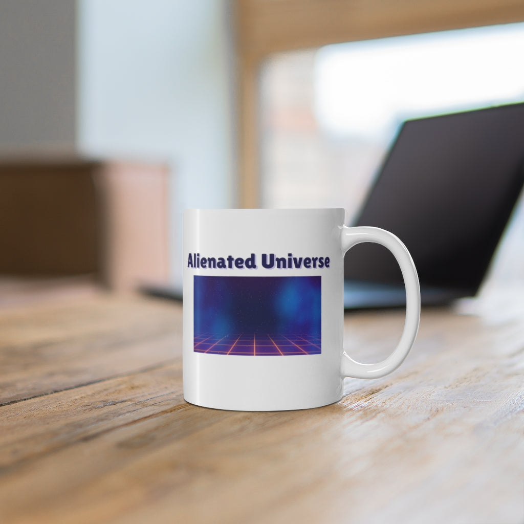 Alienated Universe White Mug 11oz