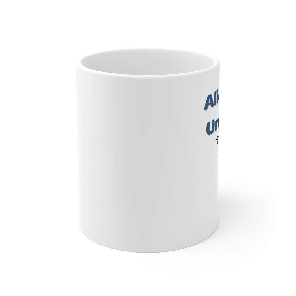 Alienated Universe White Mug 11oz