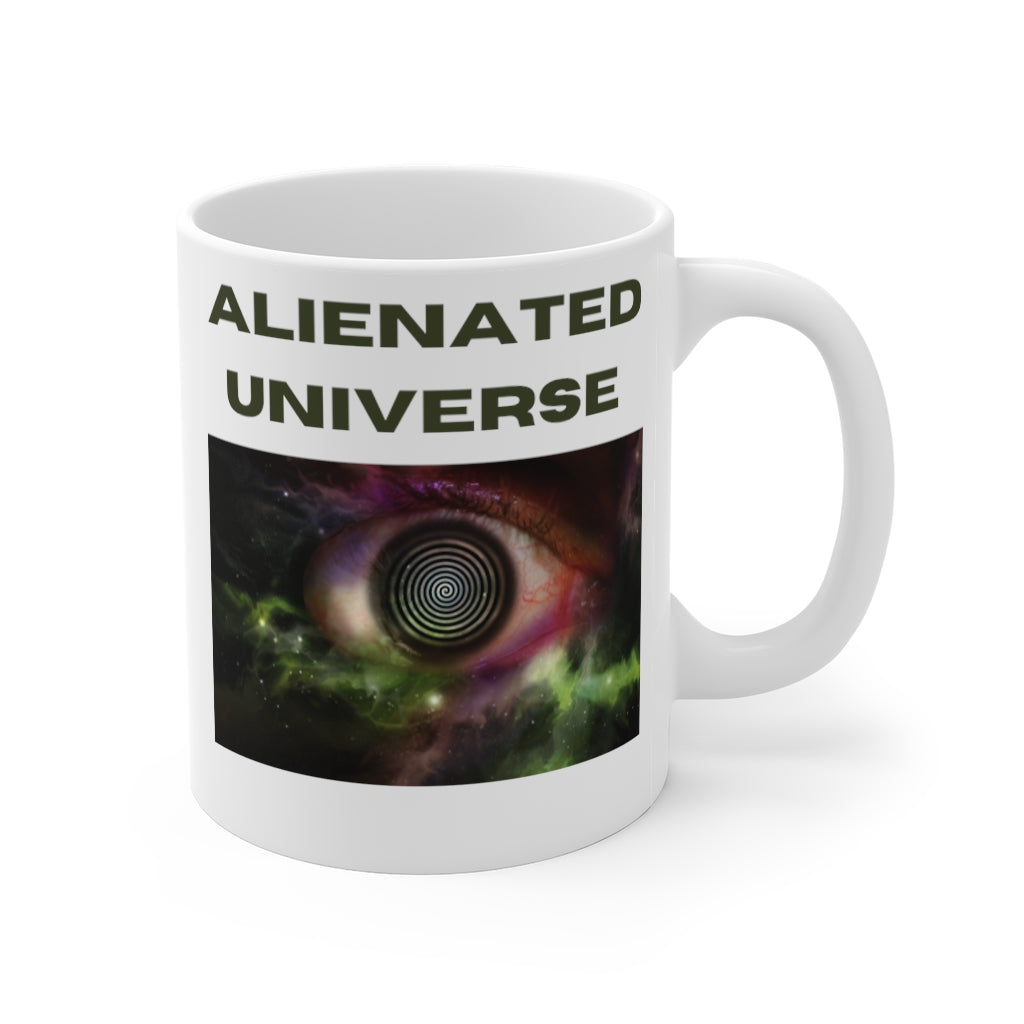 Alienated Universe White Mug 11oz