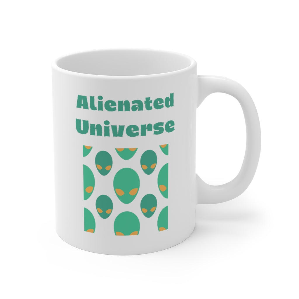 Alienated Universe White Mug 11oz